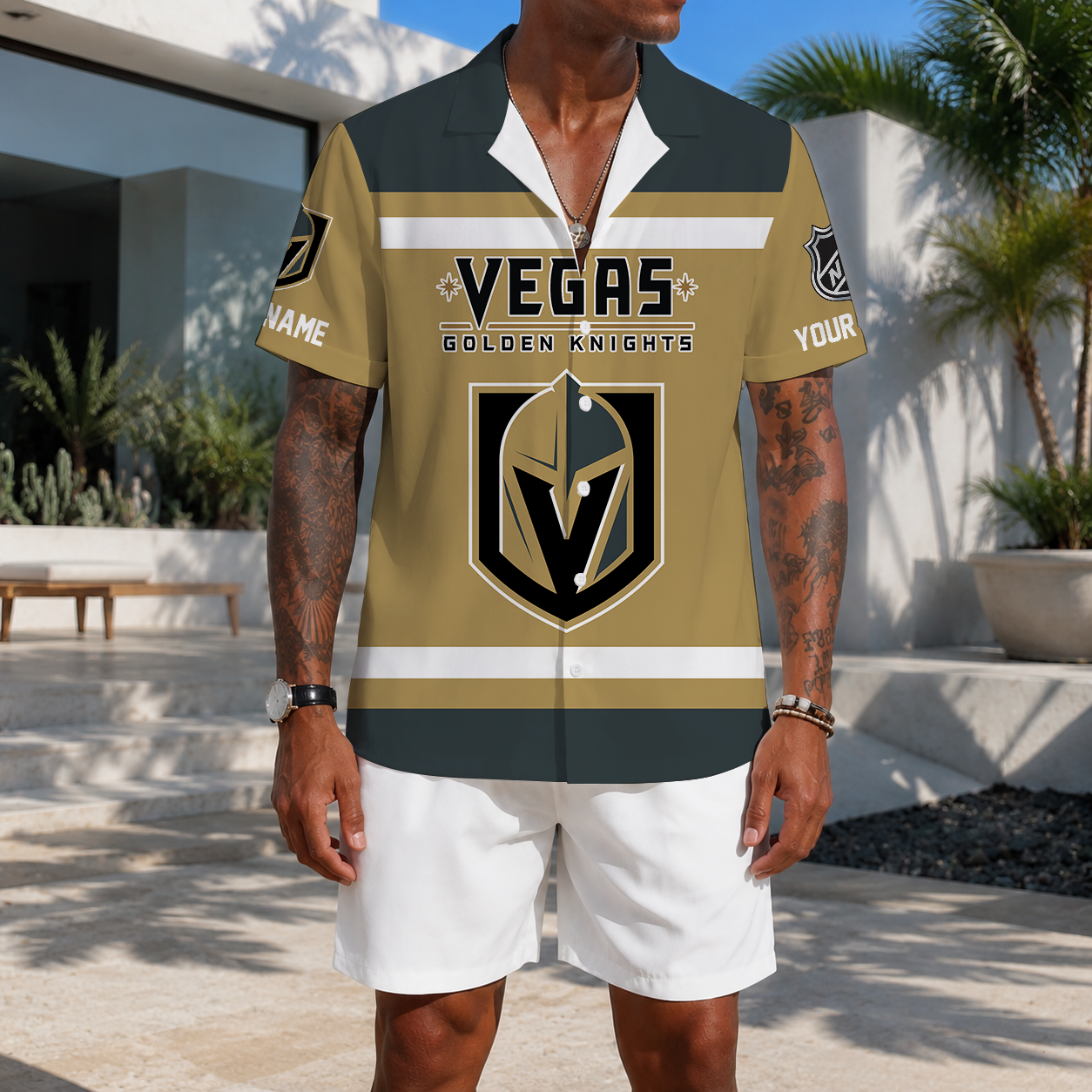 VIRAL EDITION - NEW CUSTOMIZED NHL04 VGK VEGAS GOLDEN KNIGHTS UNISEX HAWAIIAN SHIRT