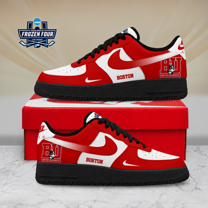 FINAL SALE - NEW CUSTOMIZED NCAA MFF05 BUT BOSTON UNIVERSITY TERRIERS AF1 SHOES