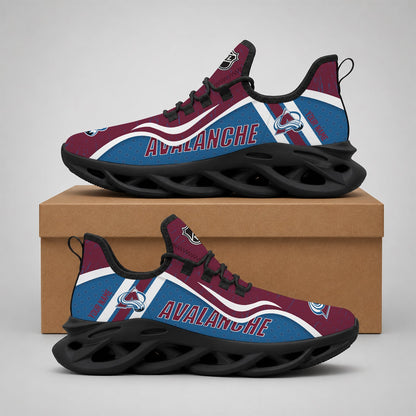 LIMITED EDITION - NEW CUSTOMIZED NHL05 CAL COLORADO AVALANCHE CLUNKY SNEAKERS