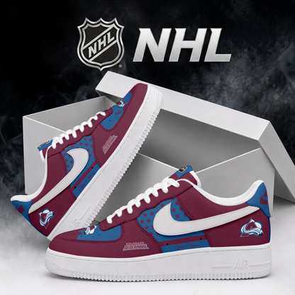 LIMITED EDITION - NEW CUSTOMIZED NHL05 CAL COLORADO AVALANCHE AF1 SHOES