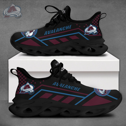 VIRAL EDITION - NEW CUSTOMIZED NHL05 CAL COLORADO AVALANCHE CLUNKY SNEAKERS