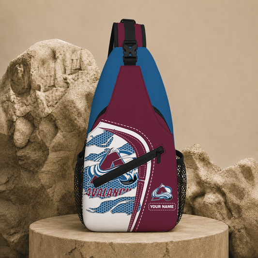 SPECIAL  EDITION - NEW CUSTOMIZED NHL05 CAL COLORADO AVALANCHE SLING BAG