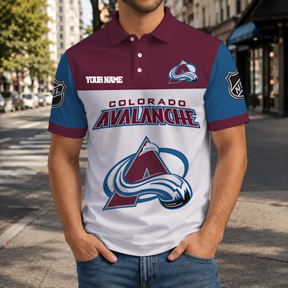 LIMITED EDITION - NEW CUSTOMIZED NHL05 CAL COLORADO AVALANCHE T-SHIRT, POLO SHIRT, ZIP POLO SHIRT, SWEATSHIRT, HOODIE & ZIP HOODIE