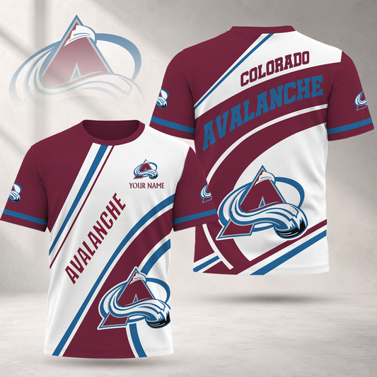 FLASH SALE - NEW CUSTOMIZED NHL05 CAL COLORADO AVALANCHE T-SHIRT, POLO SHIRT, ZIP POLO SHIRT, SWEATSHIRT, HOODIE & ZIP HOODIE