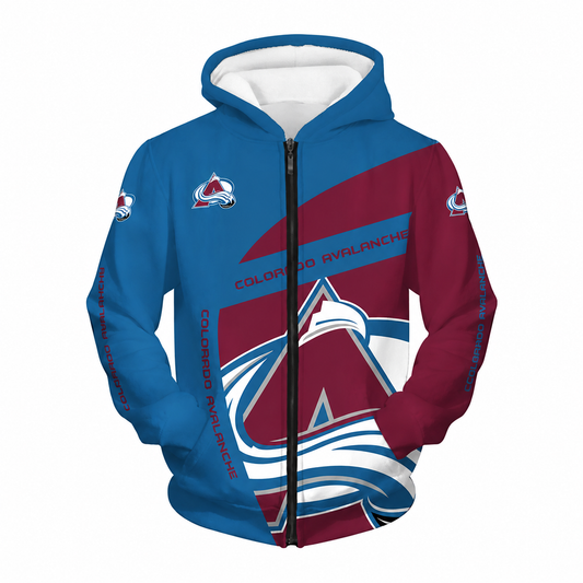 FINAL SALE - NEW CUSTOMIZED NHL05 CAL COLORADO AVALANCHE T-SHIRT, POLO SHIRT, ZIP POLO SHIRT, SWEATSHIRT, HOODIE & ZIP HOODIE