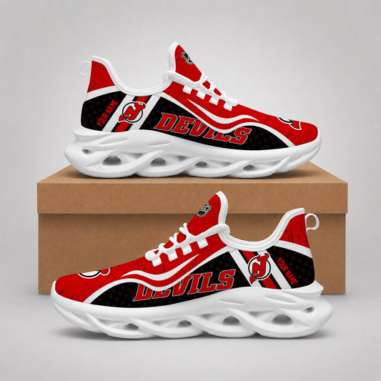 LIMITED EDITION - NEW CUSTOMIZED NHL06 NJD NEW JERSEY DEVILS CLUNKY SNEAKERS