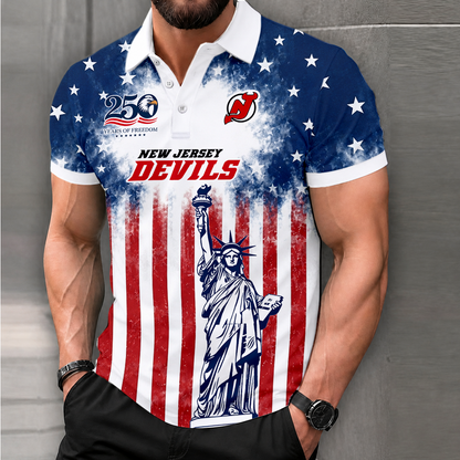 LIMITED EDITION - NEW CUSTOMIZED NHL06 NJD NEW JERSEY DEVILS POLO SHIRT, ZIP POLO SHIRT & T-SHIRTS
