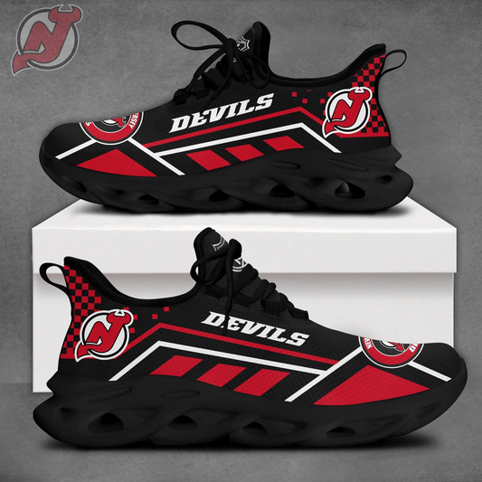 VIRAL EDITION - NEW CUSTOMIZED NHL06 NJD NEW JERSEY DEVILS CLUNKY SNEAKERS