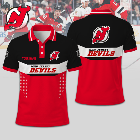 SPECIAL EDITION - NEW CUSTOMIZED NHL06 NJD NEW JERSEY DEVILS T-SHIRT, POLO SHIRT, ZIP POLO SHIRT, SWEATSHIRT, HOODIE & ZIP HOODIE