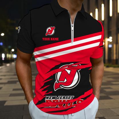 ELITE EDITION - NEW CUSTOMIZED NHL06 NJD NEW JERSEY DEVILS T-SHIRT, POLO SHIRT, ZIP POLO SHIRT, SWEATSHIRT, HOODIE & ZIP HOODIE