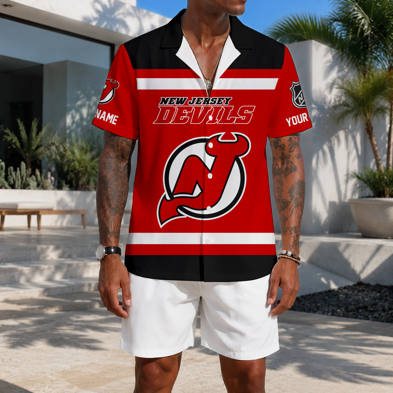 VIRAL EDITION - NEW CUSTOMIZED NHL06 NJD NEW JERSEY DEVILS UNISEX HAWAIIAN SHIRT
