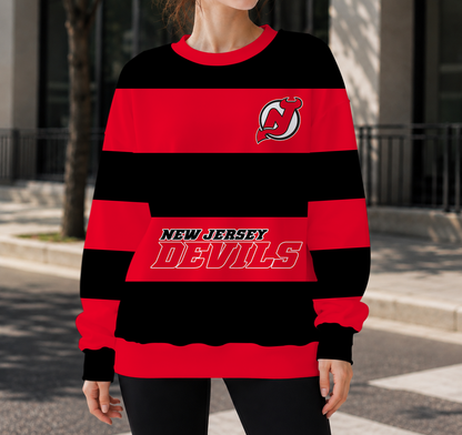 HOT DEAL - NEW CUSTOMIZED NHL06 NJD NEW JERSEY DEVILS UNISEX SWEATSHIRT