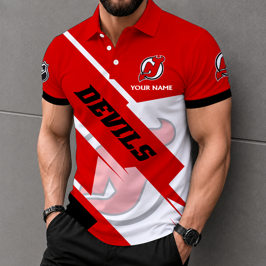 VIRAL EDITION - NEW CUSTOMIZED NHL06 NJD NEW JERSEY DEVILS T-SHIRT, POLO SHIRT, ZIP POLO SHIRT, SWEATSHIRT, HOODIE & ZIP HOODIE