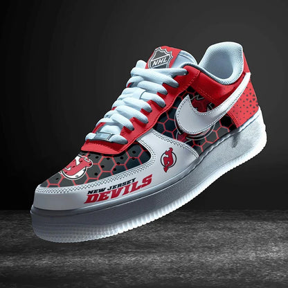 LIMITED EDITION - NEW CUSTOMIZED NHL06 NJD NEW JERSEY DEVILS AF1 SHOES