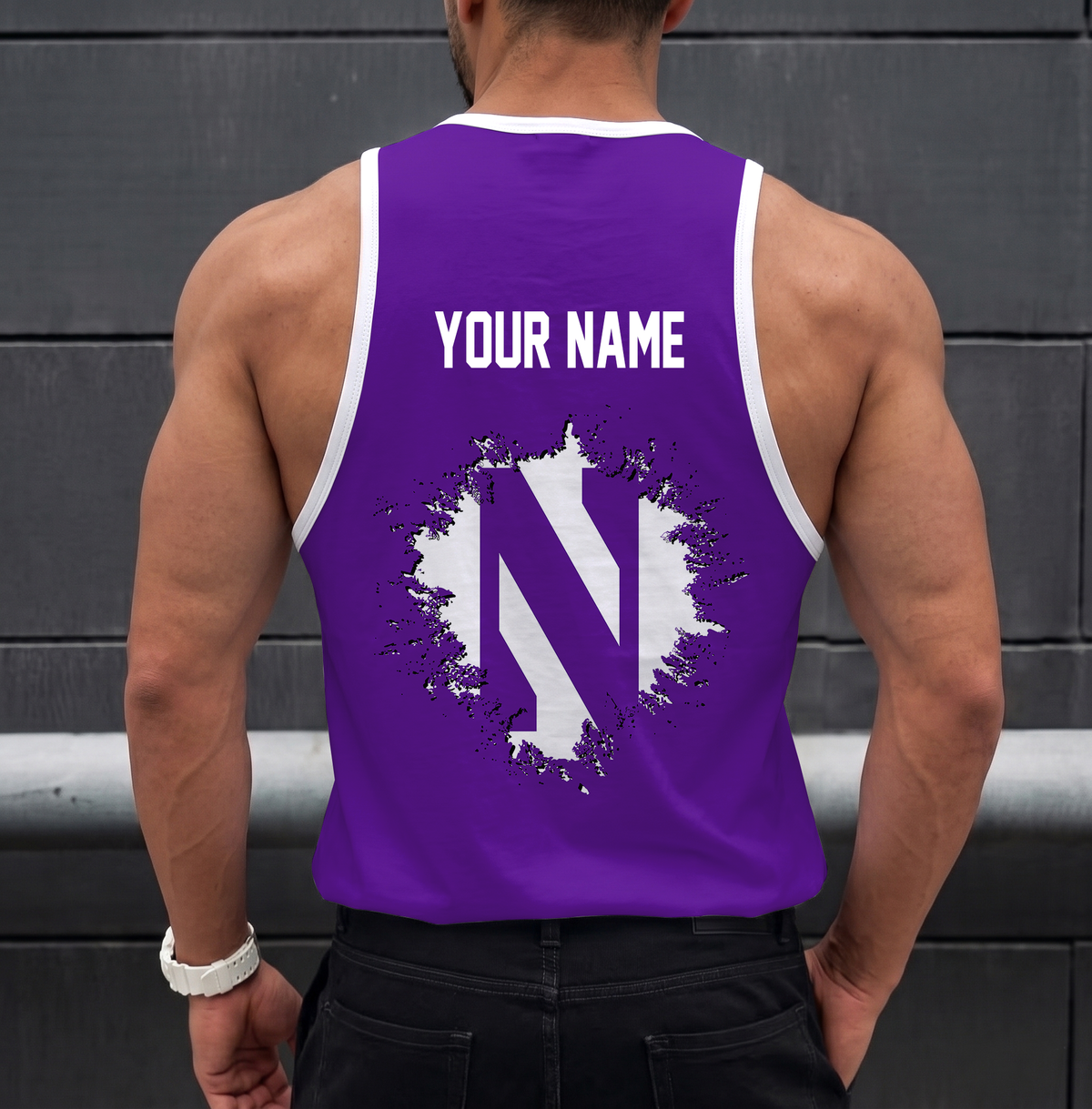 ELITE EDITION - NEW CUSTOMIZED NCAA CFH06 NOW NORTHWESTERN WILDCATS UNISEX TANK TOP