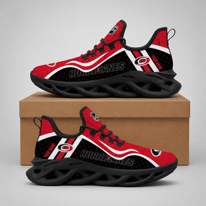 LIMITED EDITION - NEW CUSTOMIZED NHL07 CLH CAROLINA HURRICANES CLUNKY SNEAKERS