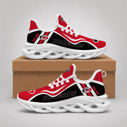 LIMITED EDITION - NEW CUSTOMIZED NHL07 CLH CAROLINA HURRICANES CLUNKY SNEAKERS