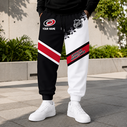 HOT DEAL - NEW CUSTOMIZED NHL07 CLH CAROLINA HURRICANES SWEATPANTS