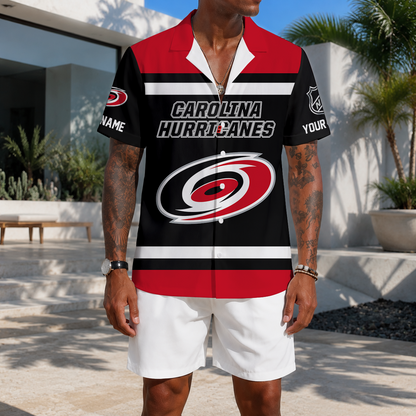 VIRAL EDITION - NEW CUSTOMIZED NHL07 CLH CAROLINA HURRICANES UNISEX HAWAIIAN SHIRT