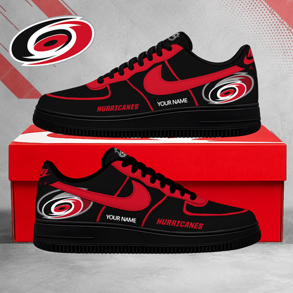 FLASH SALE - NEW CUSTOMIZED NHL07 CLH CAROLINA HURRICANES AF1 SHOES