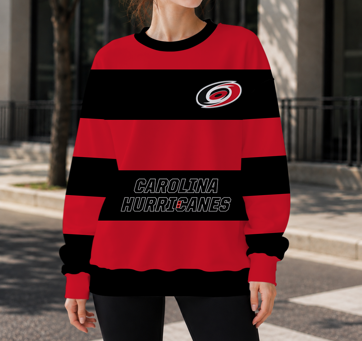 HOT DEAL - NEW CUSTOMIZED NHL07 CLH CAROLINA HURRICANES UNISEX SWEATSHIRT
