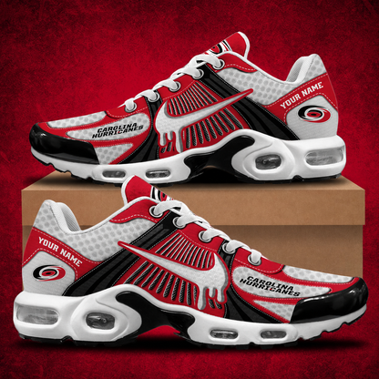 HOT DEAL - NEW CUSTOMIZED NHL07 CLH CAROLINA HURRICANES AIR MAX PLUS SNEAKERS