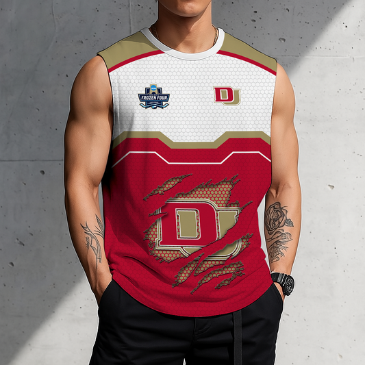 FLASH SALE - NEW CUSTOMIZED NCAA MFF07 DEP DENVER PIONEERS MEN'S GYM SHIRT
