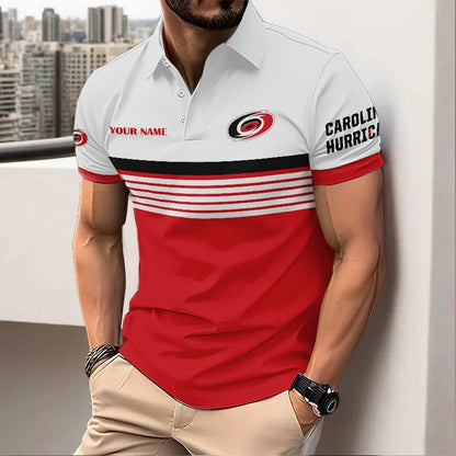 HOT DEAL - NEW CUSTOMIZED NHL07 CLH CAROLINA HURRICANES POLO SHIRT, ZIP POLO SHIRT & T-SHIRTS