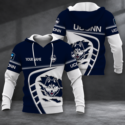 LIMITED EDITION - NEW CUSTOMIZED NCAA CFH07 UCH UCONN HUSKIES HOODIE, ZIP HOODIE, T-SHIRT, POLO SHIRT, ZIP POLO SHIRT & SWEATSHIRT