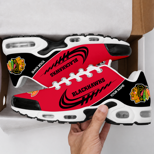 FINAL SALE - NEW CUSTOMIZED NHL08 CBH CHICAGO BLACKHAWKS AIR MAX PLUS SNEAKERS