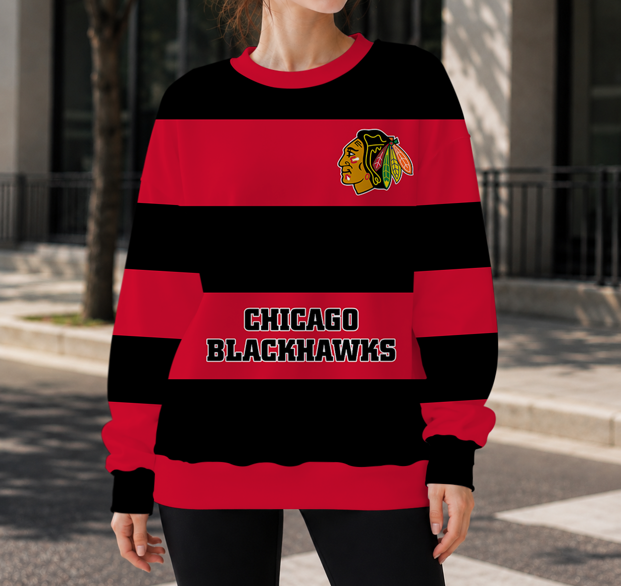 HOT DEAL - NEW CUSTOMIZED NHL08 CBH CHICAGO BLACKHAWKS UNISEX SWEATSHIRT