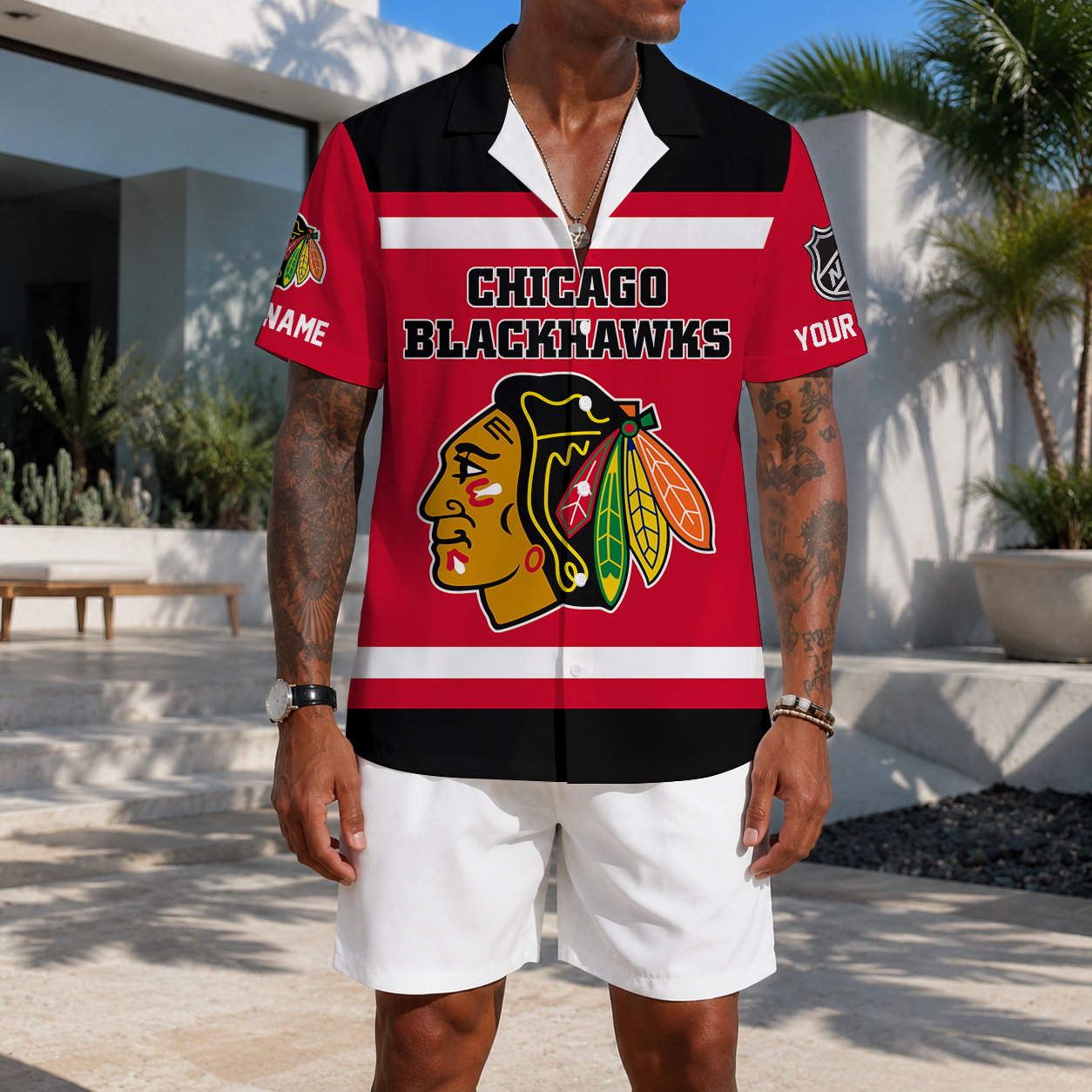 VIRAL EDITION - NEW CUSTOMIZED NHL08 CBH CHICAGO BLACKHAWKS UNISEX HAWAIIAN SHIRT
