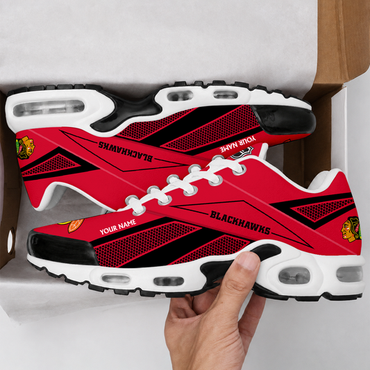 FLASH SALE - NEW CUSTOMIZED NHL08 CBH CHICAGO BLACKHAWKS AIR MAX PLUS SNEAKERS