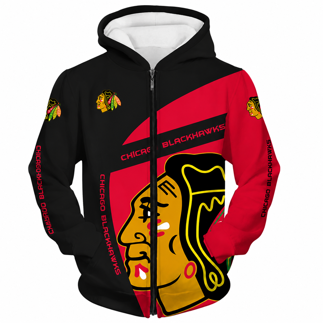 FINAL SALE - NEW CUSTOMIZED NHL08 CBH CHICAGO BLACKHAWKS T-SHIRT, POLO SHIRT, ZIP POLO SHIRT, SWEATSHIRT, HOODIE & ZIP HOODIE