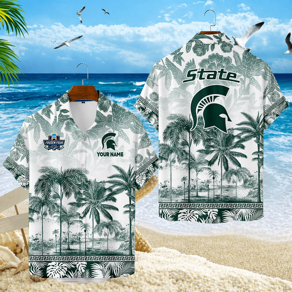 FINAL SALE - NEW CUSTOMIZED MFF08 MSS MICHIGAN STATE SPARTANS UNISEX HAWAIIAN SHIRT