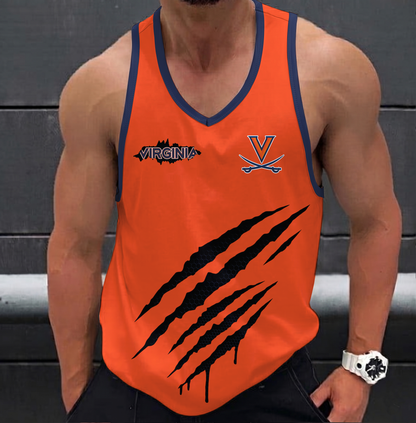 ELITE EDITION - NEW CUSTOMIZED NCAA CFH08 VIC VIRGINIA CAVALIERS UNISEX TANK TOP