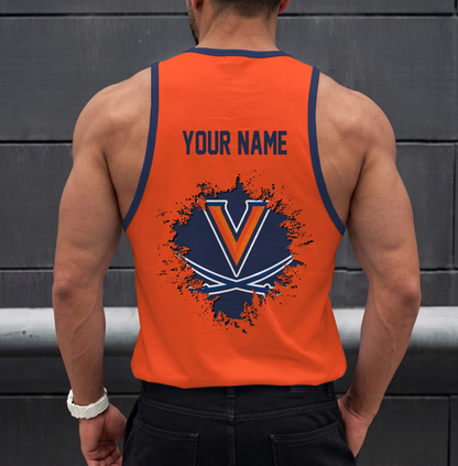 ELITE EDITION - NEW CUSTOMIZED NCAA CFH08 VIC VIRGINIA CAVALIERS UNISEX TANK TOP