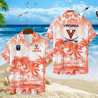 SPECIAL EDITION - NEW CUSTOMIZED CFH08 VIC VIRGINIA CAVALIERS UNISEX HAWAIIAN SHIRT