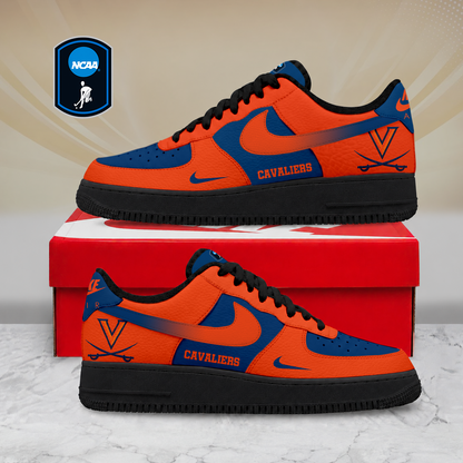 FINAL SALE - NEW CUSTOMIZED NCAA CFH08 VIC VIRGINIA CAVALIERS AF1 SHOES