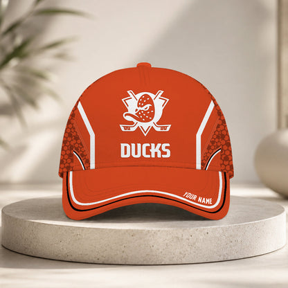 LIMITED EDITION - NEW CUSTOMIZED NHL09 AHD ANAHEIM DUCKS CLASSIC CAP