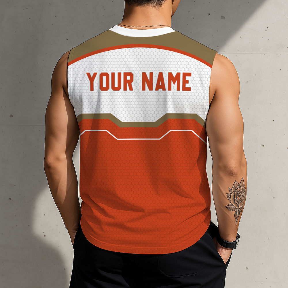 LIMITED EDITION - NEW CUSTOMIZED NHL09 AHD ANAHEIM DUCKS MEN'S GYM SHIRT