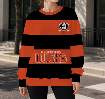 HOT DEAL - NEW CUSTOMIZED NHL09 AHD ANAHEIM DUCKS UNISEX SWEATSHIRT