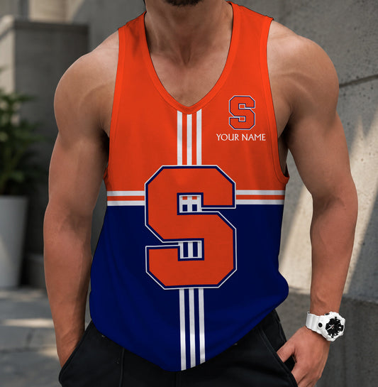 FLASH SALE - NEW CUSTOMIZED NCAA CFH09 SYO SYRACUSE ORANGE UNISEX TANK TOP