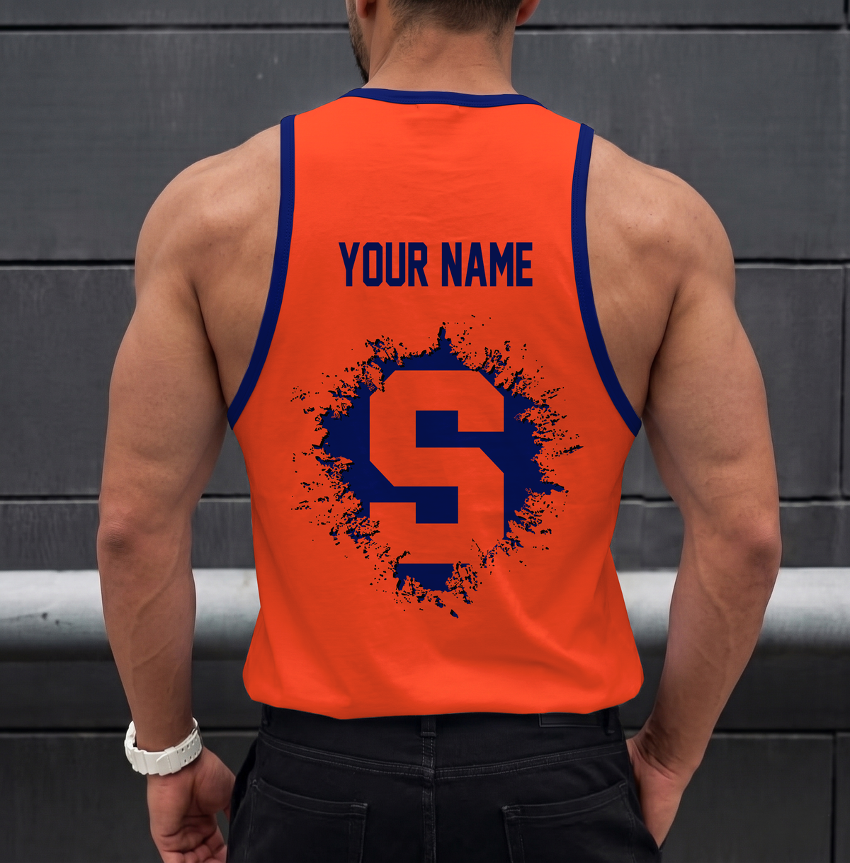 ELITE EDITION - NEW CUSTOMIZED NCAA CFH09 SYO SYRACUSE ORANGE UNISEX TANK TOP