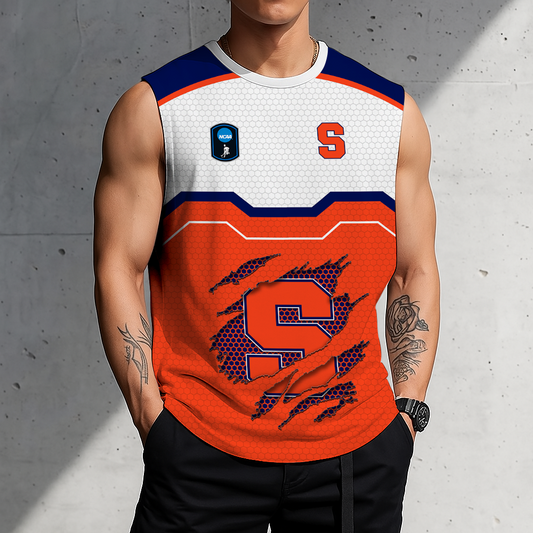 FLASH SALE - NEW CUSTOMIZED NCAA CFH09 SYO SYRACUSE ORANGE MEN'S GYM SHIRT