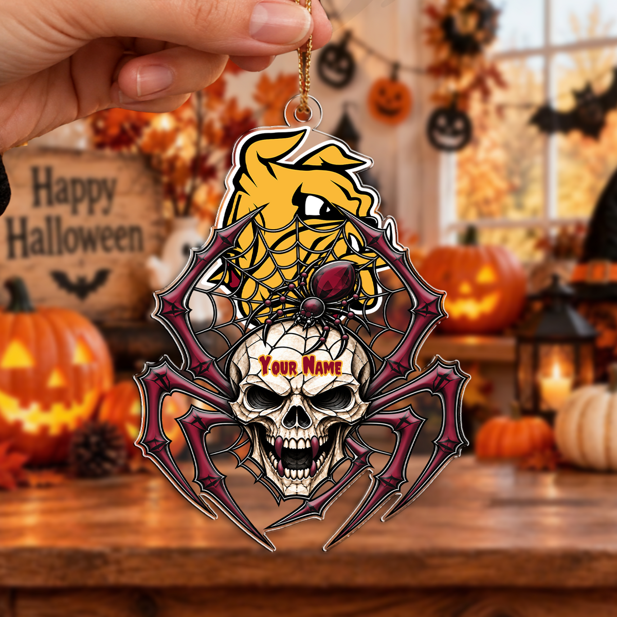 FAN FAVORITE - NEW CUSTOMIZED NCAA MFF10 MDB MINNESOTA DULUTH BULLDOGS HALLOWEEN ACRYLIC ORNAMENT