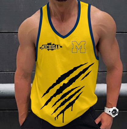 ELITE EDITION - NEW CUSTOMIZED NCAA CFH10 MIW MICHIGAN WOLVERINES UNISEX TANK TOP