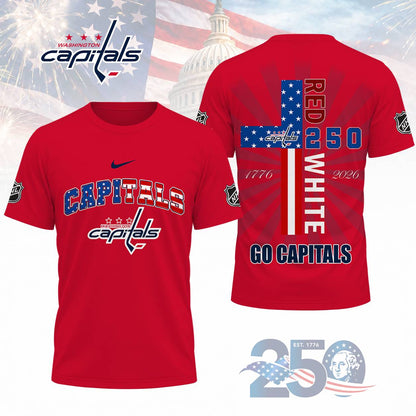 LIMITED EDITION - NEW CUSTOMIZED NHL10 WCP WASHINGTON CAPITALS T-SHIRT, POLO SHIRT, ZIP POLO SHIRT, SWEATSHIRT, HOODIE & ZIP HOODIE