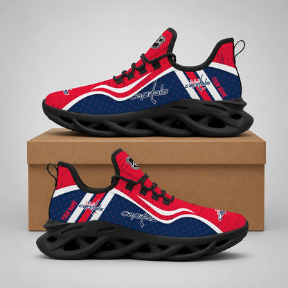 LIMITED EDITION - NEW CUSTOMIZED NHL10 WCP WASHINGTON CAPITALS CLUNKY SNEAKERS