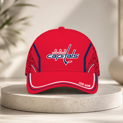 LIMITED EDITION - NEW CUSTOMIZED NHL10 WCP WASHINGTON CAPITALS CLASSIC CAP